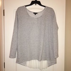 Lane Bryant | Pleated knit blouse